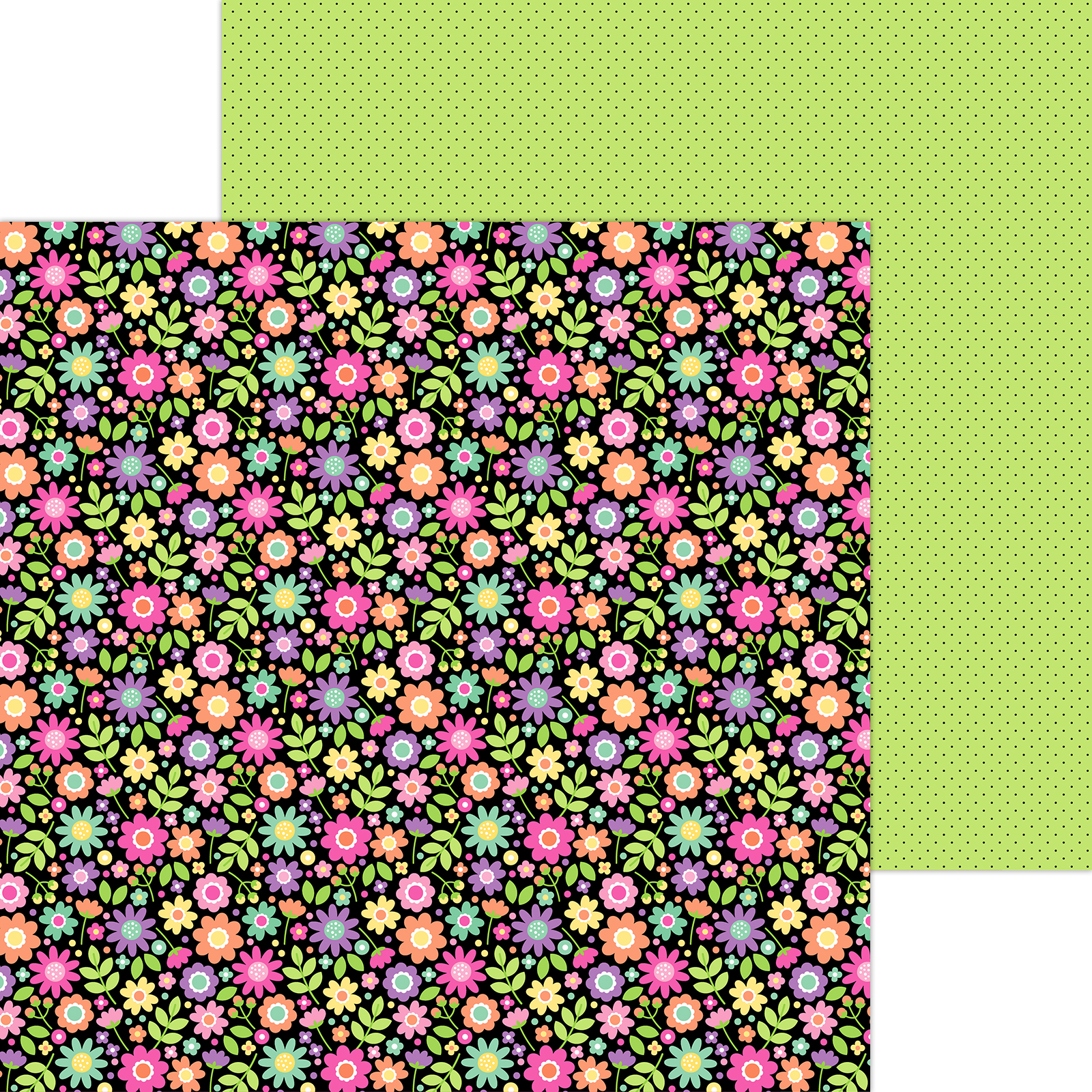 Doodlebug Color Me Crafty 12X12 Garden Girl
