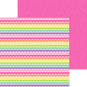 Doodlebug Color Me Crafty 12X12 Rows of Ribbons