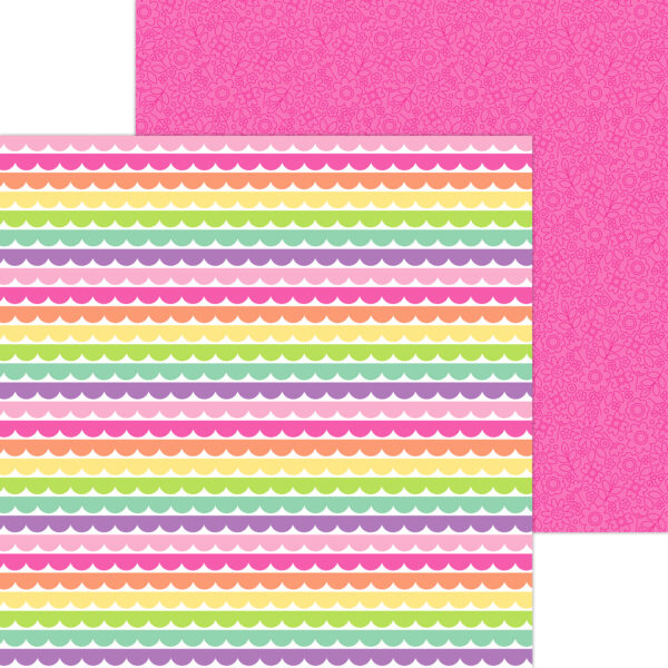 Doodlebug Color Me Crafty 12X12 Rows of Ribbons Doodlebug Color Me Crafty 12X12 Rows of Ribbons
