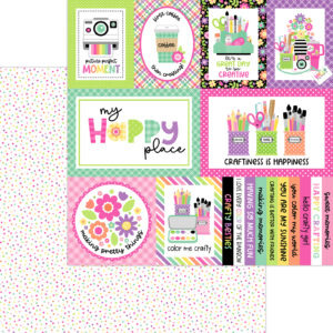 Doodlebug Color Me Crafty 12X12HAPPY Dots