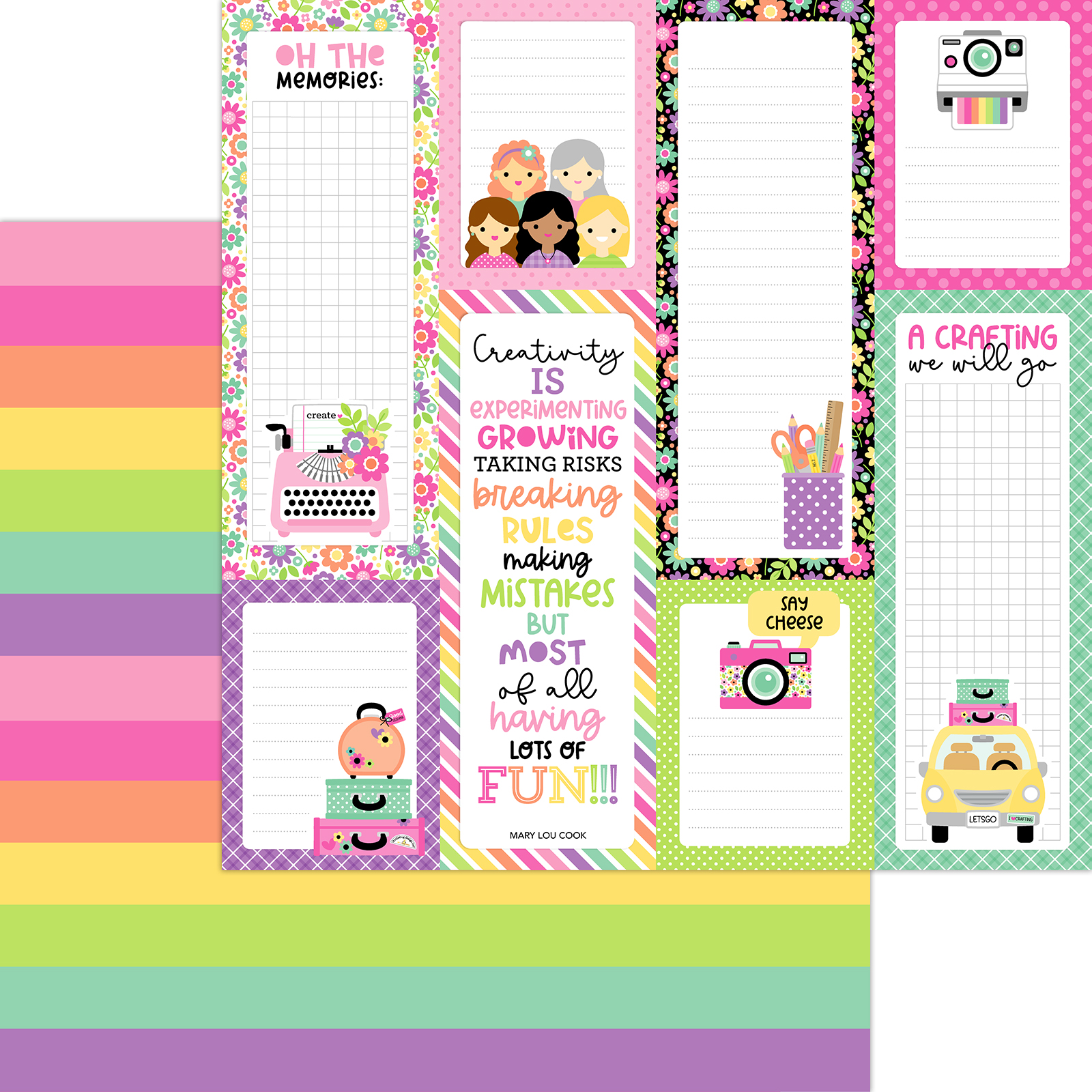 Doodlebug Color Me Crafty 12X12 Crafty Colors