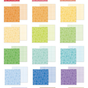 Doodlebug 6X8 Pad Floral-graph Rainbow Petite Prints