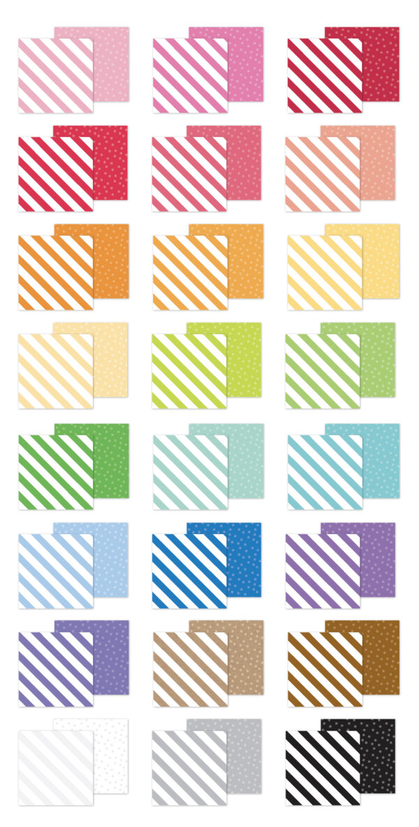 Doodlebug 6X8 Pad Candy Stripe-sprinkles Rainbow Petite Prints