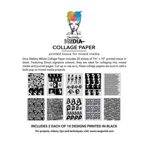 RANGER DINA WAKLEY BOLD COLLAGE PAPER