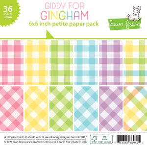 Lawn Fawn 6X6 Collection Giddy For Gingham