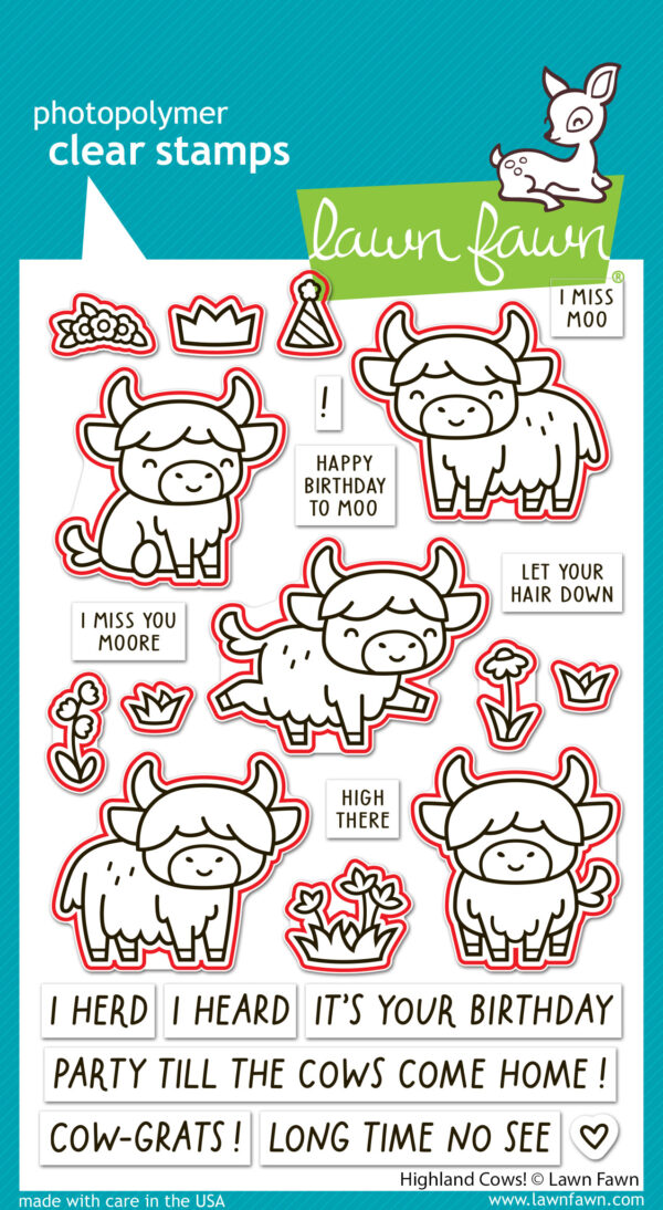 Lawn Fawn Highland Cows! Dies