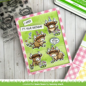 Lawn Fawn Highland Cows! Coloring Stencils