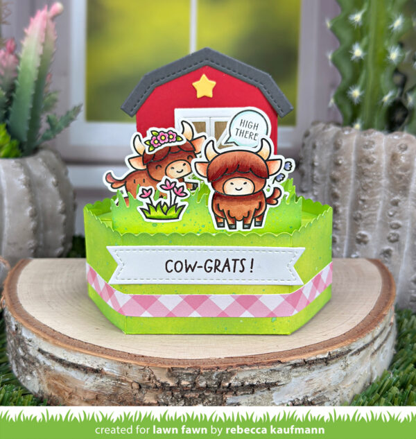 Lawn Fawn Highland Cows! Add-on Dies