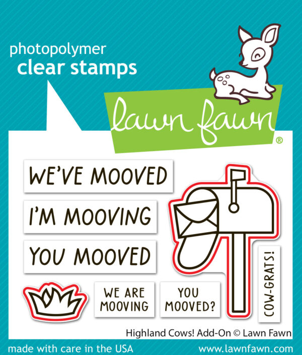 Lawn Fawn Highland Cows! Add-on Dies