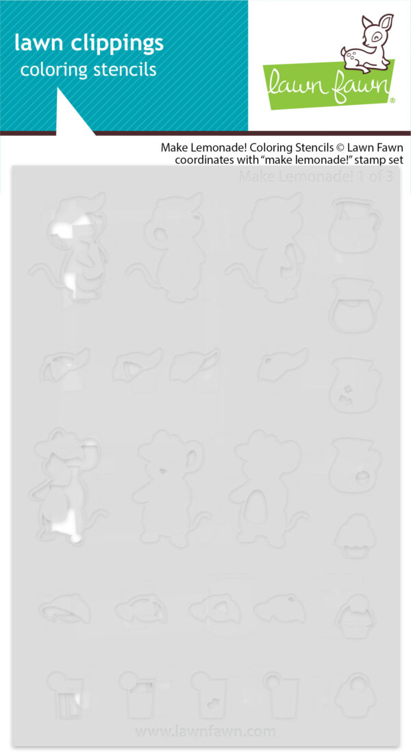 Lawn Fawn Make Lemonade! Coloring Stencils