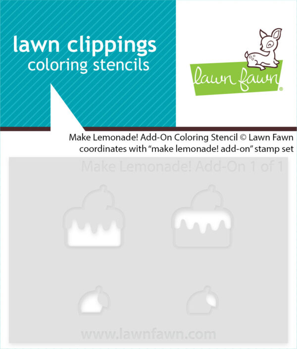 Lawn Fawn Make Lemonade! Add-on Coloring Stencil