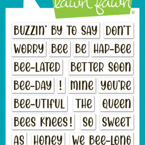 Lawn Fawn Henry's Build-a-sentiment: Honey Bee