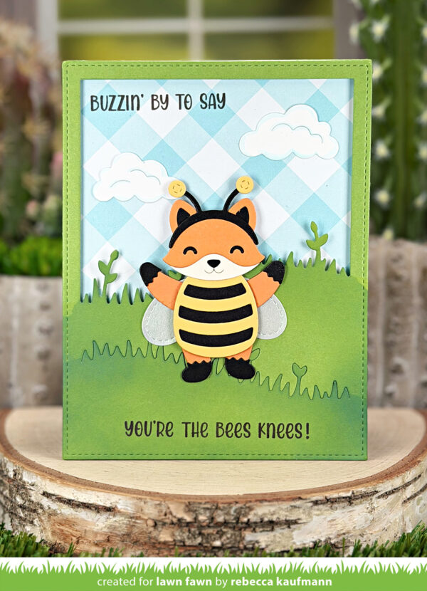 Lawn Fawn Henry's Build-a-sentiment: Honey Bee