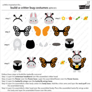 Lawn Fawn Build-a-critter Bug Costumes Dies