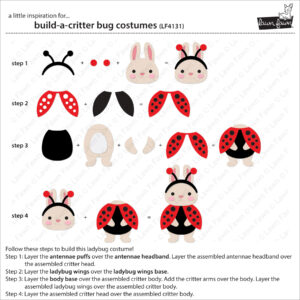 Lawn Fawn Build-a-critter Bug Costumes Dies