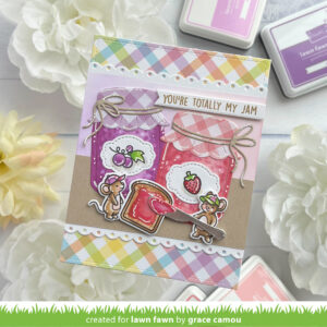 Lawn Fawn Build-a-drink Mason Jar Jam and Honey Add-on Dies