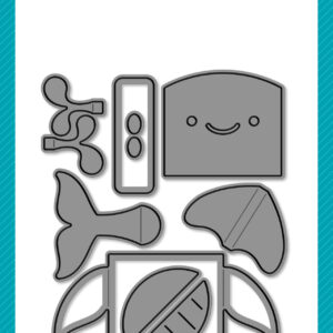 Lawn Fawn Tiny Gift Box Whale and Dolphin Add-on Dies
