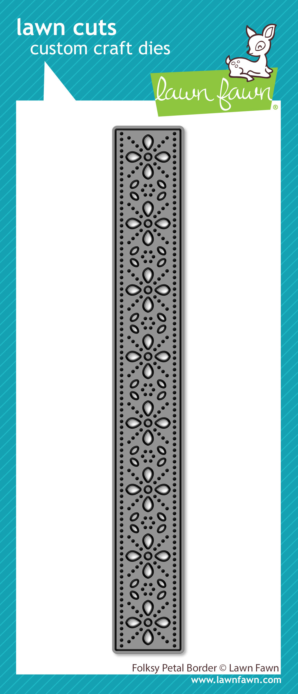 Lawn Fawn Folksy Petal Border Dies
