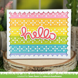 Lawn Fawn Folksy Petal Border Dies