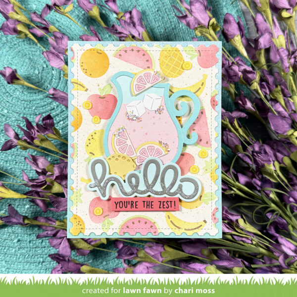 Lawn Fawn Scripty Hello Outline Add-on Dies