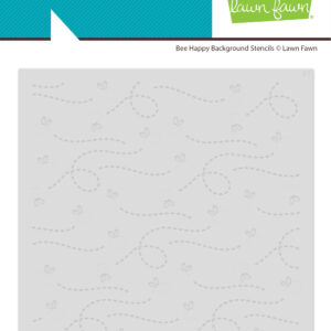 Lawn Fawn Bee Happy Background Stencils