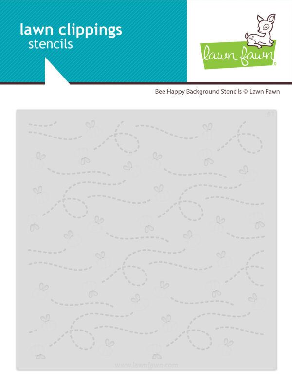 Lawn Fawn Bee Happy Background Stencils