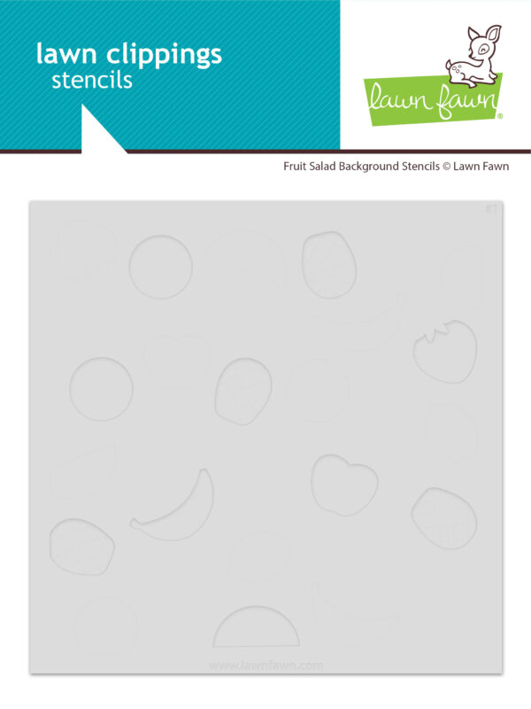 Lawn Fawn Fruit Salad Background Stencils