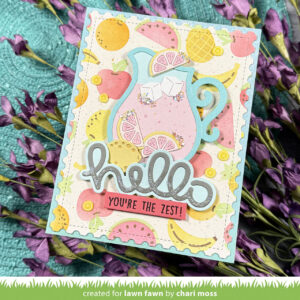 Lawn Fawn Fruit Salad Background Stencils