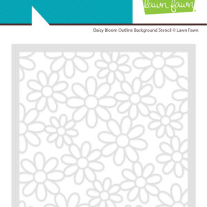 Lawn Fawn Daisy Bloom Outline Background Stencil