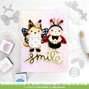 Lawn Fawn Daisy Bloom Outline Background Stencil