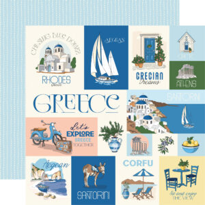 Carta Bella Greece 12X12 Greece Journaling Cards