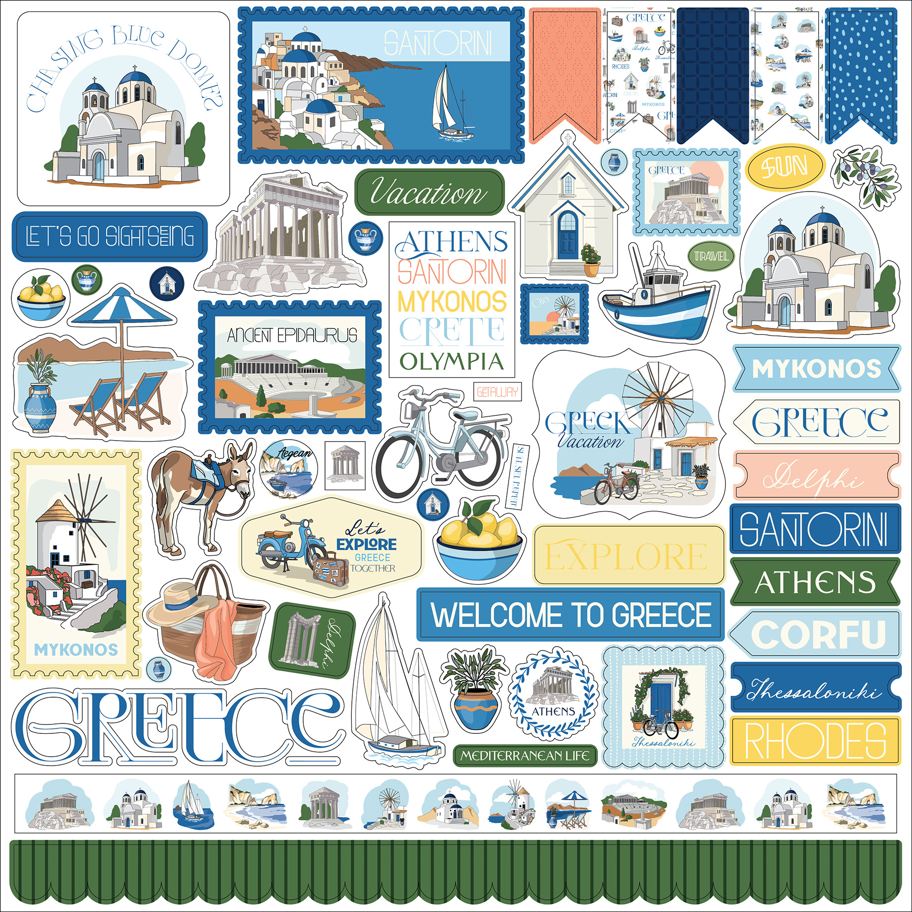 Carta Bella Greece Element Sticker