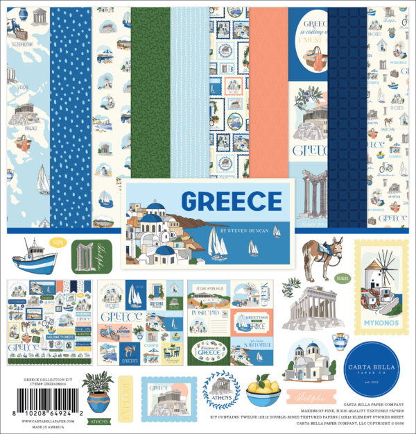 Carta Bella Greece Collection Kit Carta Bella Greece Collection Kit