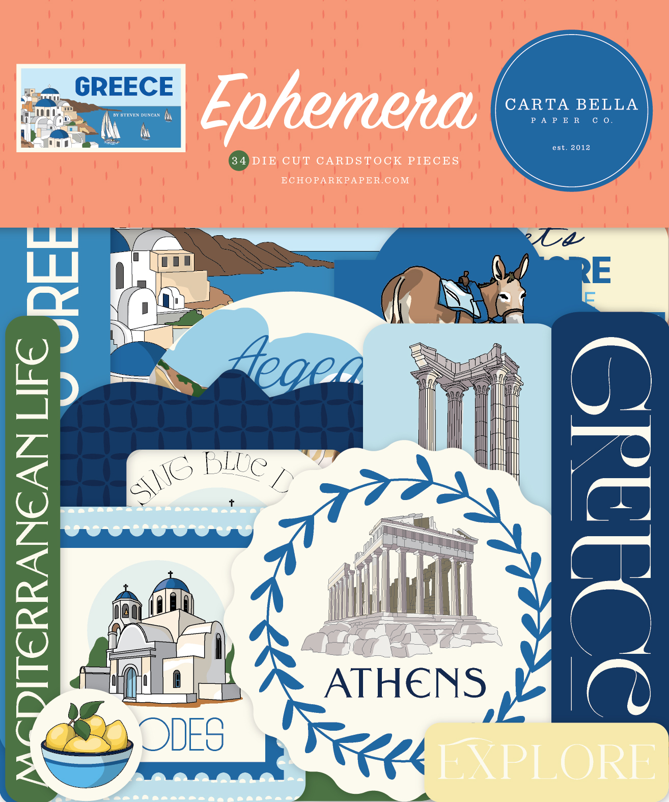 Carta Bella Greece Ephemera