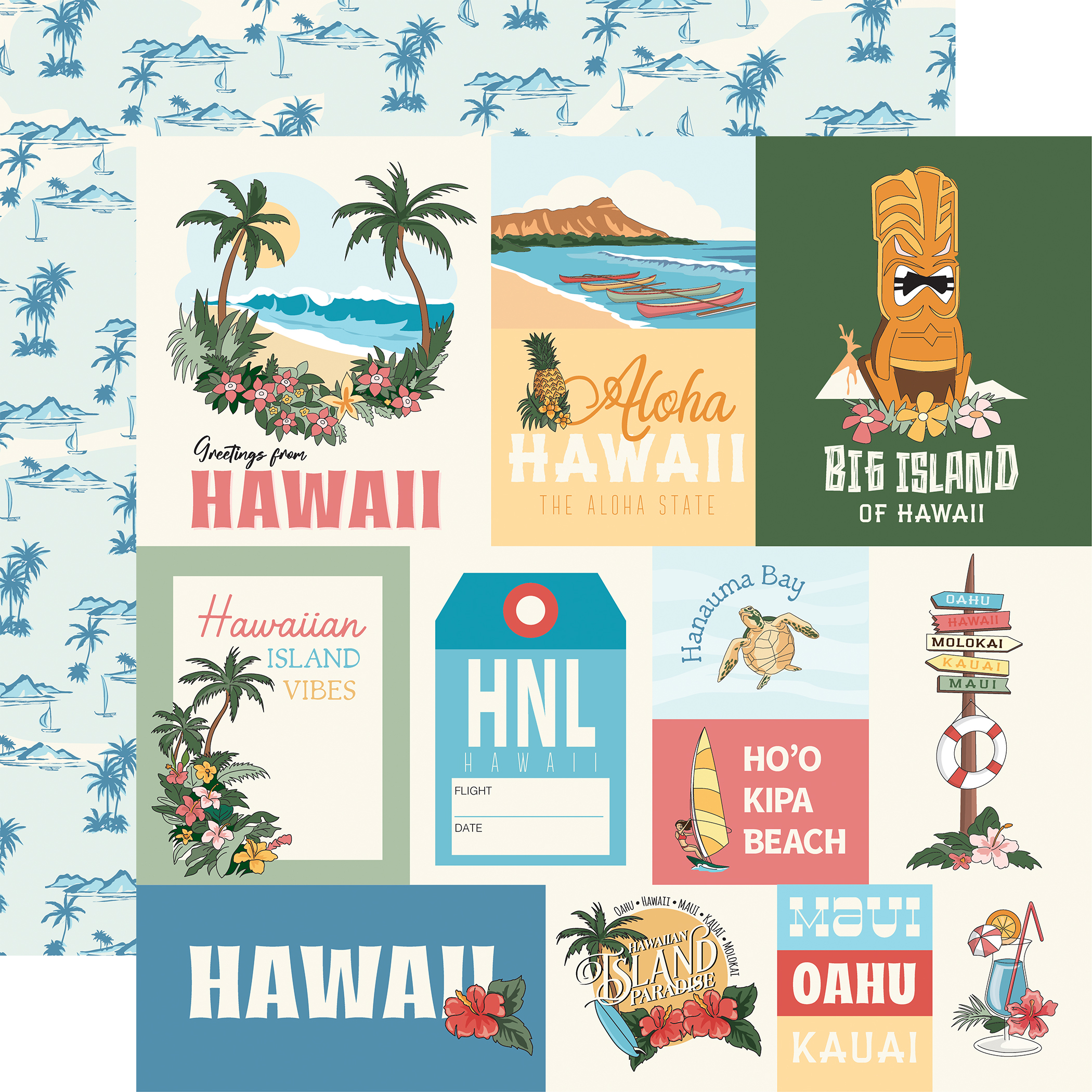 Carta Bella Hawaii 12X12 Hawaii Journaling Cards