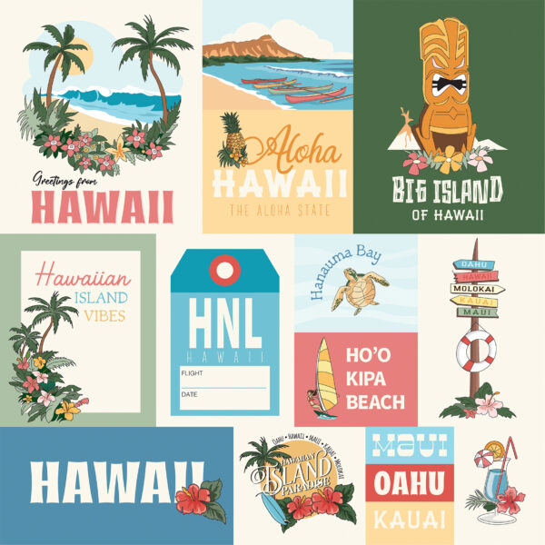 Carta Bella Hawaii 12X12 Hawaii Journaling Cards