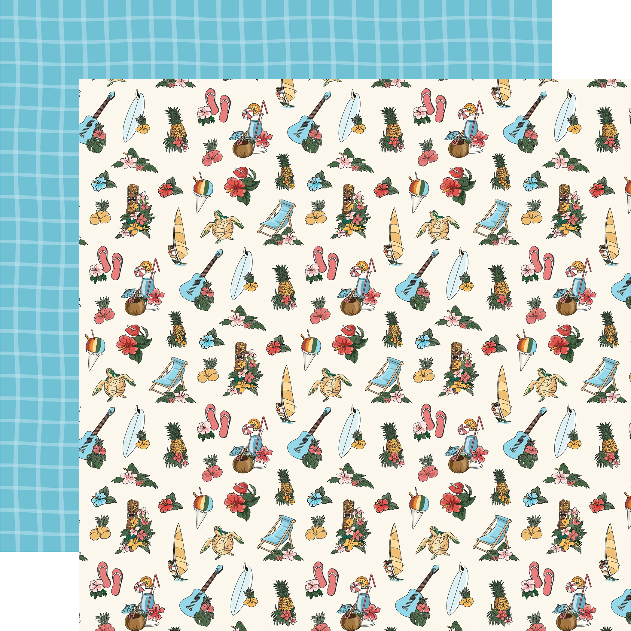 Carta Bella Hawaii 12X12 Hawaiian Vibes Icons