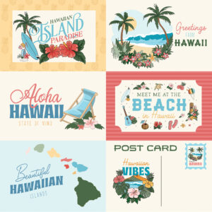 Carta Bella Hawaii 12X12 6X4 Journaling Cards