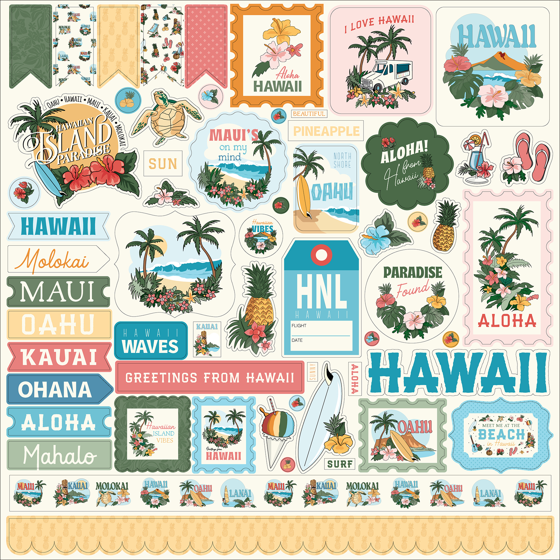 Carta Bella Hawaii Element Sticker