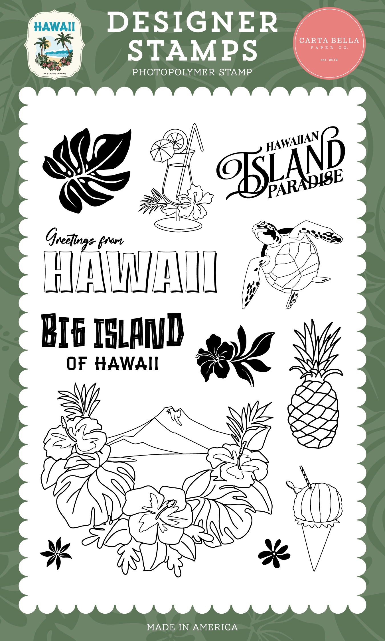 Carta Bella Hawaiian Stamp Island Paradise