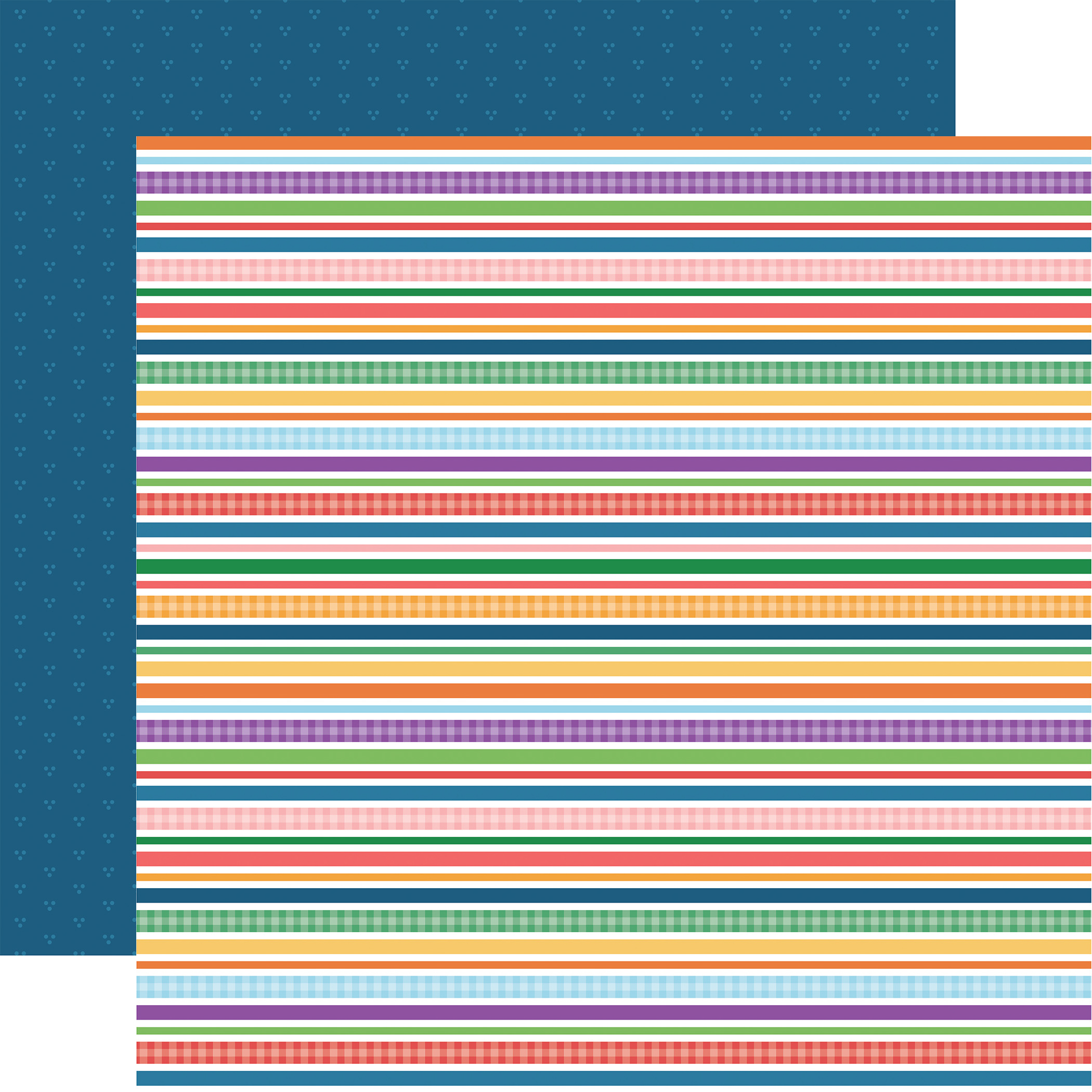 Echo Park Freshly Picked 12X12 Farmer's Stripes