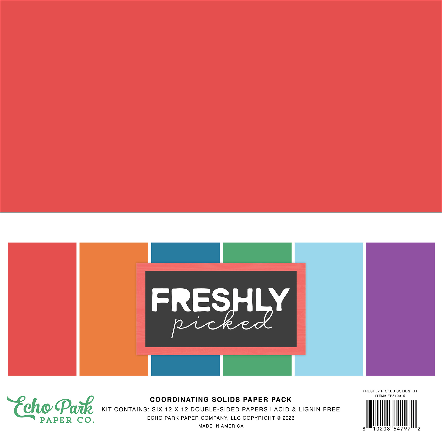 Echo Park Freshly Picked Solids Kit