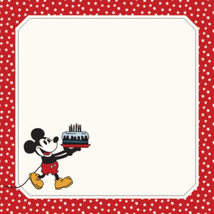Echo Park Mouse & Me 12X12 Birthday Mouse Page Frame