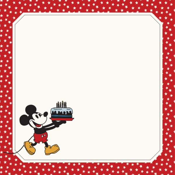 Echo Park Mouse & Me 12X12 Birthday Mouse Page Frame