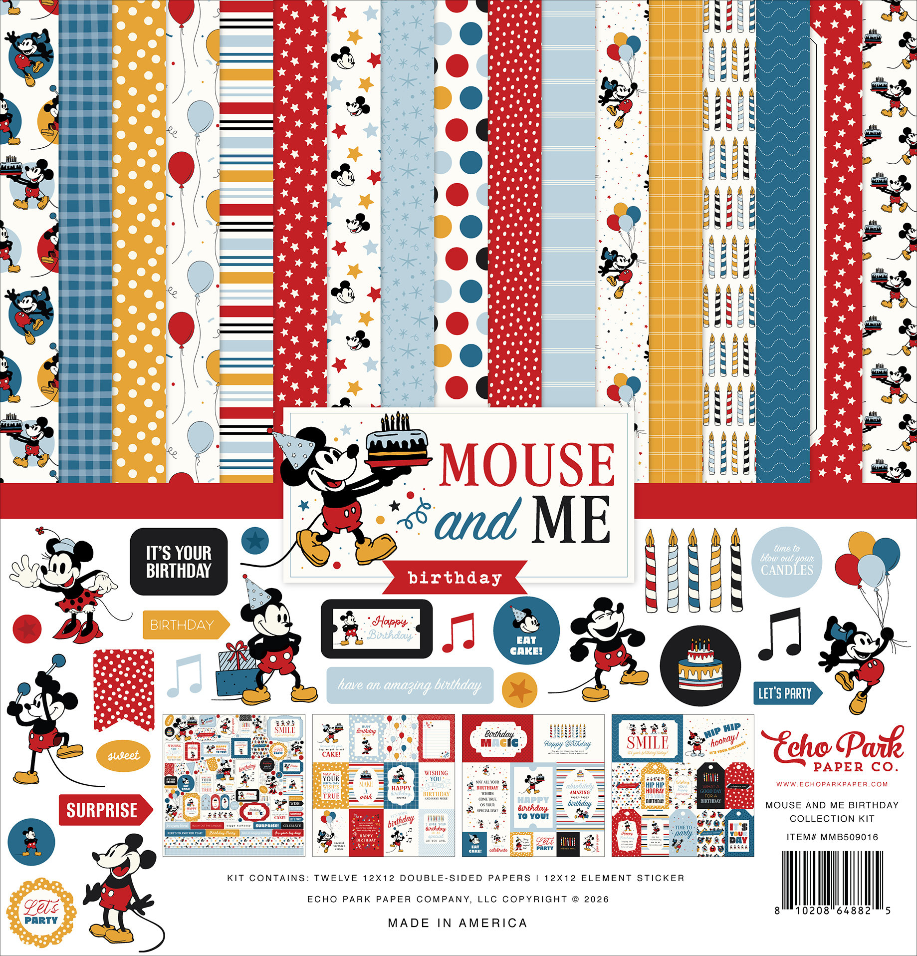 Echo Park Mouse and Me Birthday Collection Kit