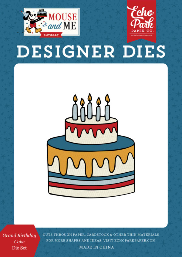 Echo Park Mouse & Me Die Grand Birthday Cake Echo Park Mouse & Me Die Grand Birthday Cake
