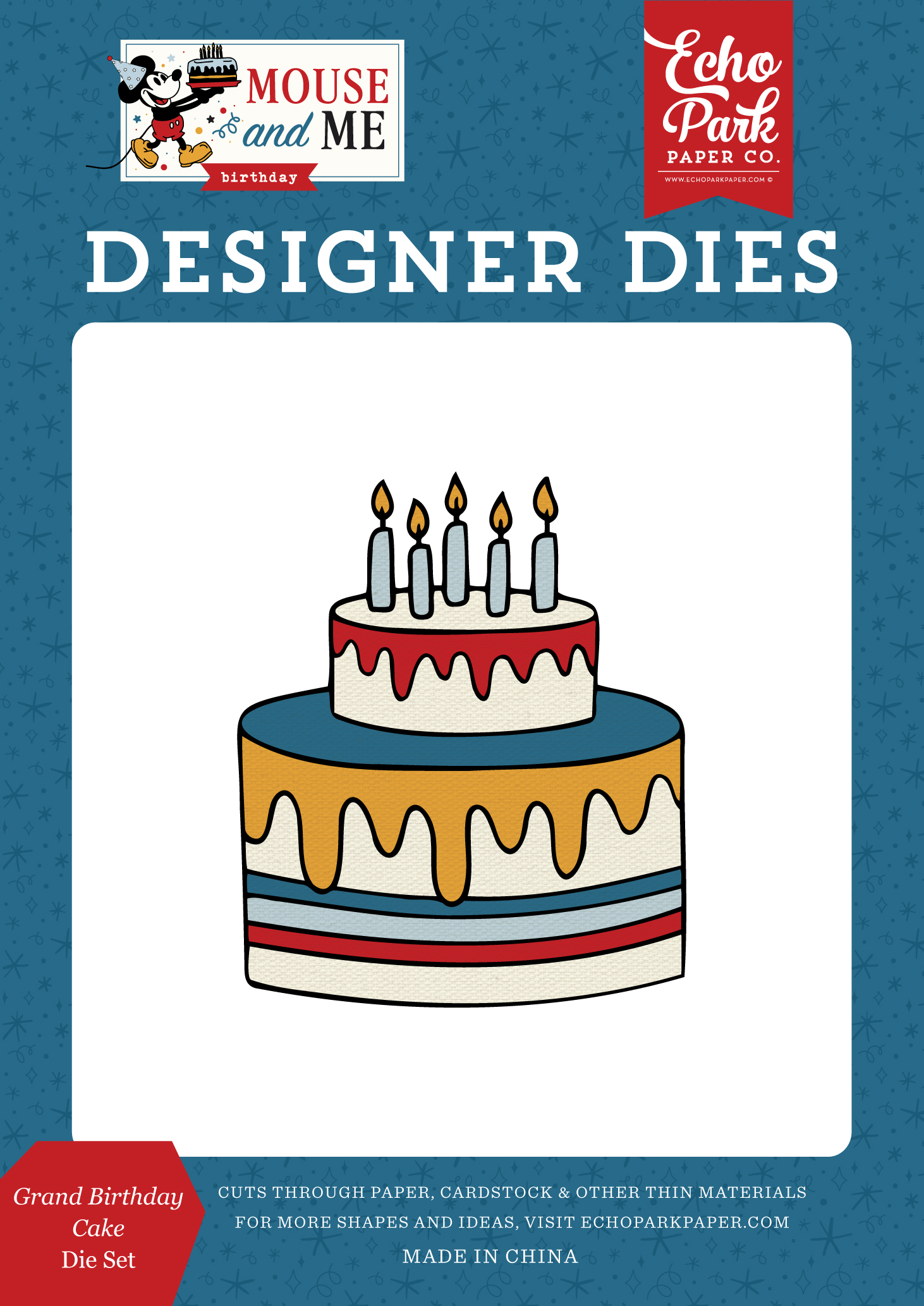 Echo Park Mouse & Me Die Grand Birthday Cake