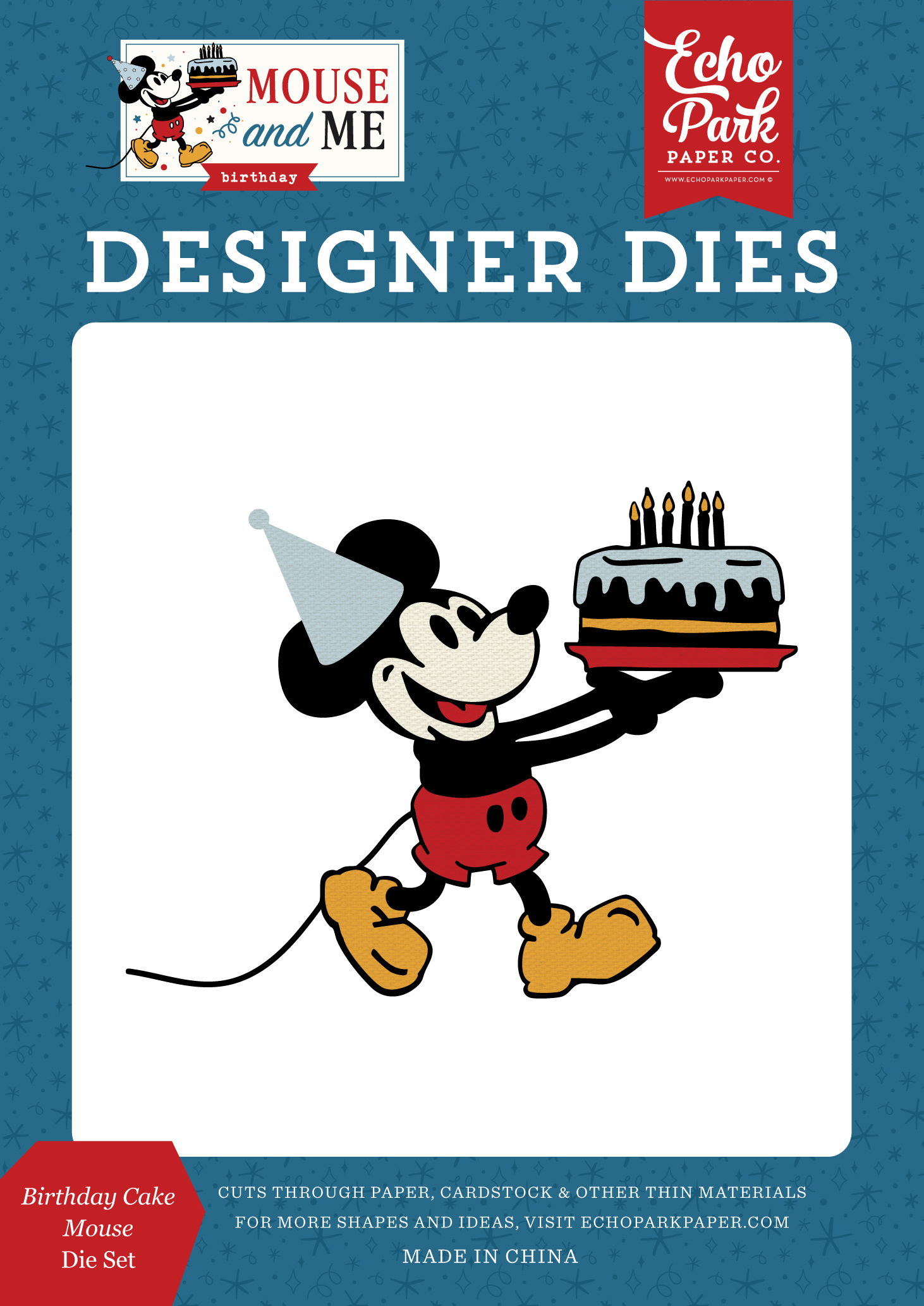 Echo Park Mouse & Me Die Birthday Cake Mouse
