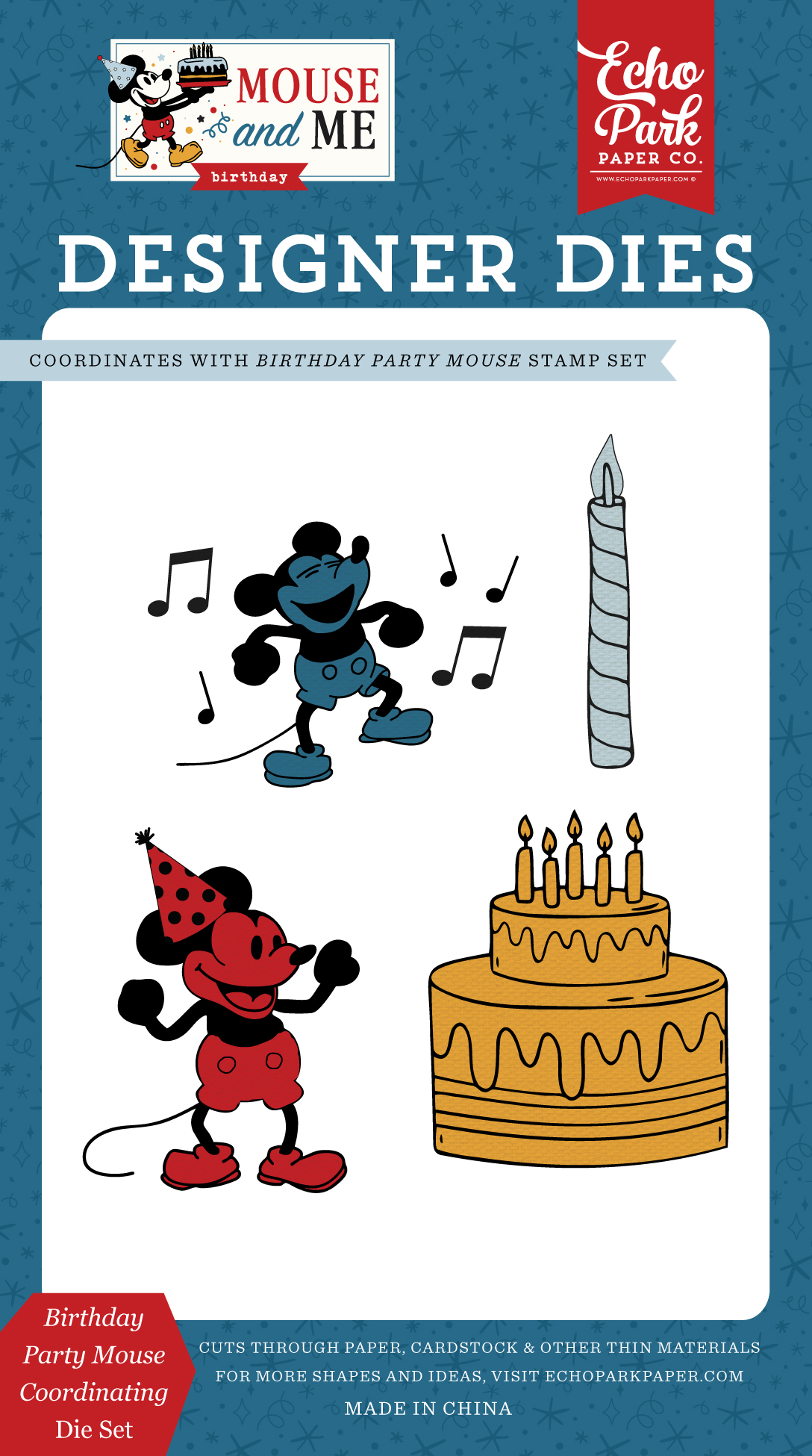 Echo Park Mouse & Me Die Birthday Party Mouse Coordinating