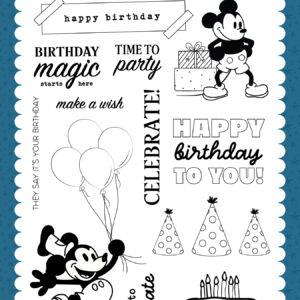 Echo Park Mouse & Me Stamp Celebrate Mouse